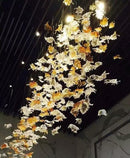 Maple Leaf Glass Chandelier