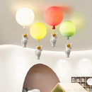GobekUsa Kids Space Balloon LED Ceiling Lamp - Creative Nordic Cartoon Decor