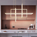 GobekUsa Geometric Aluminum Pendant Light for Living Bedroom Restaurant Kitchen - Modern Art Luminaire