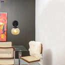 GobekUsa Glass Ball Wall Light Switch Hallway Bathroom Mirror Stair Black Wall Sconce