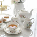GobekUsa Bone China Tea Set: Teapot, Teacup, Saucer, Fruit Plate, Tray, Mugs & Tableware