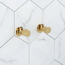GobekUsa Brass Triangle Valve Gold Corner Bathroom Tap Water Control 1/2*1/2 Angle valves