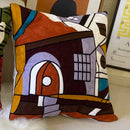 GobekUsa Abstract Embroidery Pillowcase 45x45cm Picasso Decorative Throw Pillows Sofa & Car