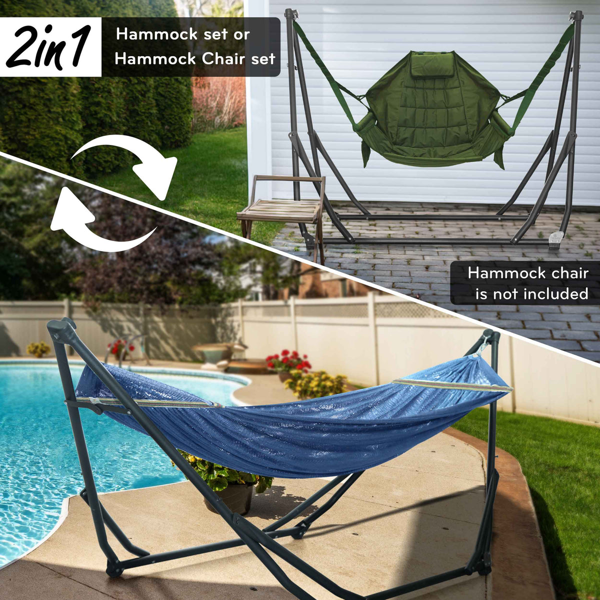 Tranquillo UniGen Transforming Hammock Stand for Ultimate Relaxation, photo 19 of 30