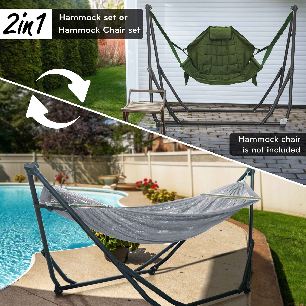 Tranquillo UniGen Transforming Hammock Stand for Ultimate Relaxation, photo 29 of 30