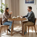 Alma 36 Inches Round Dining Table for 4, Mid-Century Modern Kitchen & Dining Room Tables by Megsu