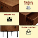 Savana Solid Wood 2-Drawer Nightstand by Megsu