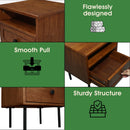 Savana Solid Wood Single-Drawer Nightstand by Megsu