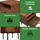 Savana Solid Wood Single-Drawer Nightstand by Megsu
