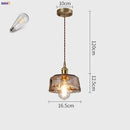 GobekUsa Glass Copper Pendant Lights for Dinning Living Room Decor