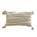GobekUsa Boho Style Tufted Tassles Cotton Linen Cushion Cover for Home Sofa Bed