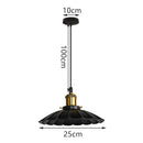 GobekUsa Iron Dome Industrial Pendant Light for Cafe Bar Home Decor