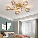GobekUsa Glass Bulb LED Ceiling Light Fixture for Modern Living Room and Kitchen