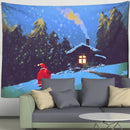 GobekUsa Camel Printed Polyester Tapestry Wall Hanging - Christmas Pattern Home Decor