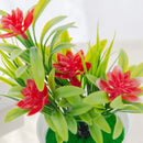 GobekUsa Artificial Flowers Bonsai Vase Mini Potted Home Decor Wedding DIY Flowerpot