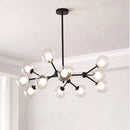 GobekUsa Black Postmodern Sputnik Chandelier for Dining Room and Home Decor