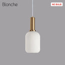 GobekUsa LED Gold Chandelier Stained Glass Pendant Lamps for Home Decoration