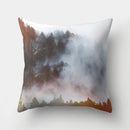 GobekUsa Green Tropical Leaves Forest Pillowcase - Natural Mountain Ocean Wave Decor