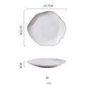 GobekUsa Ceramic Dinner Plate Set - Premium Quality Round Plates for Restaurants and Home Use