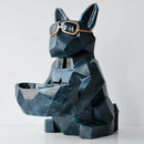 GobekUsa Cool Dog Tissue Box Holder with Storage Box Home Office Decor Dog Figurine
