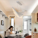 GobekUsa LED Chandelier: Modern Nordic Loft Hanging Light for Living Room, Restaurant, Bar