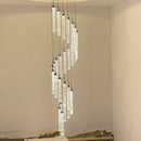 GobekUsa Golden LED Crystal Chandelier for Living Room Staircase