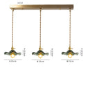GobekUsa Green Glass Hanging Light: Modern LED Pendant Lamp for Living and Dining Room