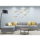 GobekUsa Bird Ceramic Pendant Wall Decor Gold Seagull Wild Goose Modern Home