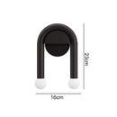 GobekUsa Black LED Wall Lamp: Modern Nordic Indoor Sconces for Living Bedroom Bathroom