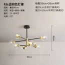 GobekUsa Glass Ball LED Chandelier - Modern Indoor Lighting Fixtures for Living Room & Bedroom