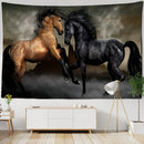 GobekUsa Galloping Horse Tapestry Wall Hanging Psychedelic Bohemian Hippie Carpet Art