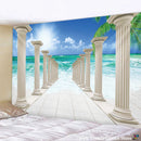 GobekUsa Ancient Architecture Tapestry Wall Hanging Home Decor Cloth
