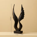 GobekUsa Angel Wings Sculpture: Nordic Modern Abstract Resin Home Decor Artware