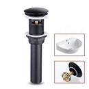 GobekUsa Black Brass Bathroom Sink Faucet Hot Cold Mixer Deck Mounted Water Tap