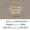 GobekUsa LED Chandelier: Modern Aluminum Luster Lamps for Bedroom, Hall, Dining, Living Room