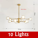 GobekUsa Glass Ball Chandelier Modern Spotlight Pendant Lamp Lighting