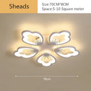 GobekUsa Lotus Design LED Acrylic Chandelier Ceiling Lamp for Modern Living, Dining, and Study Rooms