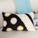 GobekUsa Black Abstract Eye Pillow Cover for Home Decoration, 30x50cm/45x45cm
