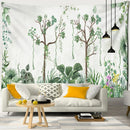GobekUsa Banana Tree Mist Tapestry Wall Hanging Boho Hippie Polyester Home Decor