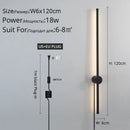 GobekUsa Black LED Wall Sconce for Living Room Bedroom Lighting