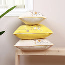GobekUsa Dandelion Floral Yellow Pillow Cover for Home Decor