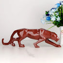 GobekUsa Black Panther Resin Geometric Statue Decor Ornament
