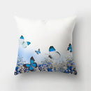 GobekUsa Butterfly Flower Pillow Case: Colorful Animal Landscape Sofa Cushion Cover