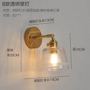 GobekUsa Green Glass LED Pendant Light - Japanese Style Nordic Copper Hanging Lamp