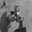 GobekUsa Angel Brass Towel Hook for Bathroom & Garage Wall Mounted