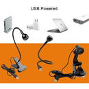 GobekUsa LED Book Light Black Silver Clip-On Desk Lamp Flexible Reading Lamp