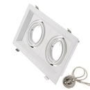 GobekUsa Double Ring LED Ceiling Downlights GU10 MR16 Base Spot Lamps Holder Bracket
