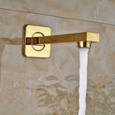 GobekUsa Golden 3-ways Shower Faucet Wall Mounted Mixer with Plastic Handshower