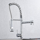 GobekUsa Kitchen Faucet Pull Out Dual Spout Single Handle Mixer Tap 360 Rotation