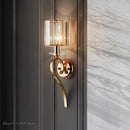 GobekUsa Crystal Gold Wall Lamp: Luxury LED Lighting for Living Room and Bedroom